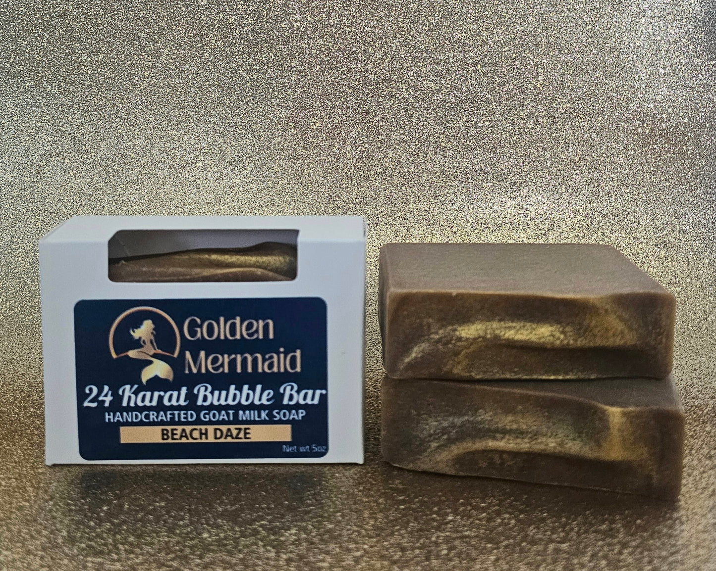 24 KARAT BUBBLE BAR goat milk soap