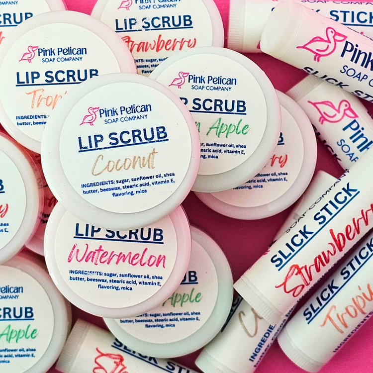 Lip Scrub and Slick Sticks